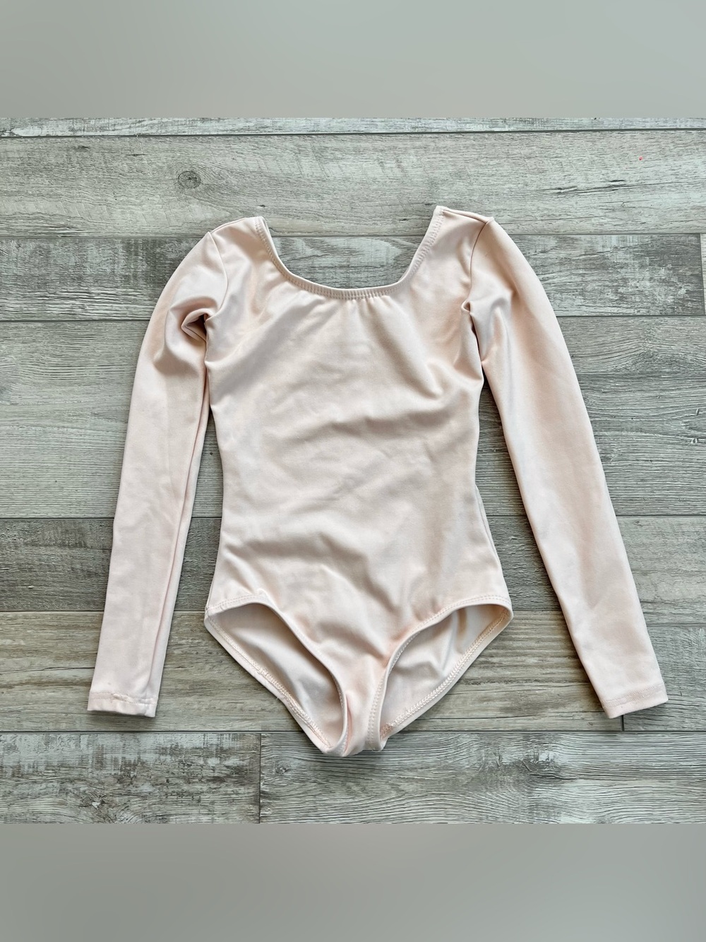 Capezio Girls Pink Long Sleeve Leotard Size Small